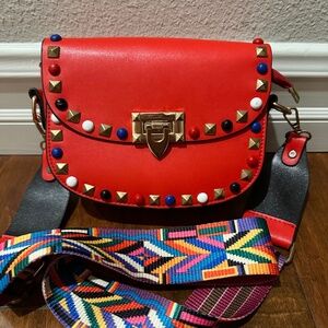 Red/ orange shoulder bag